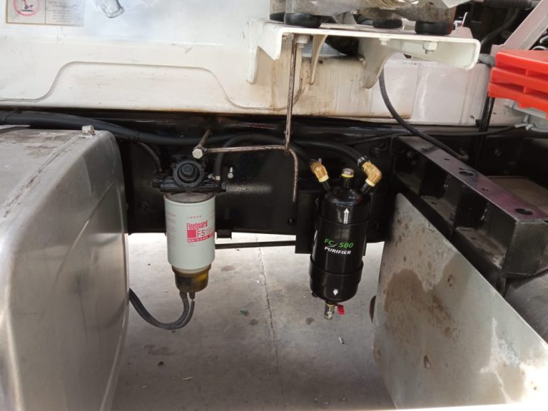 Purificador FC500 en el sector automotriz con flota pesada