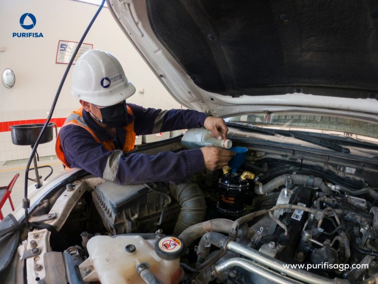 Purificador fc200 en el sector automotriz con maquinaria liviana
