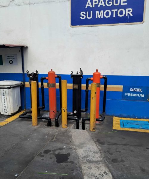 Sistemas de purificación PUGR 01 instalados en grifo urbano